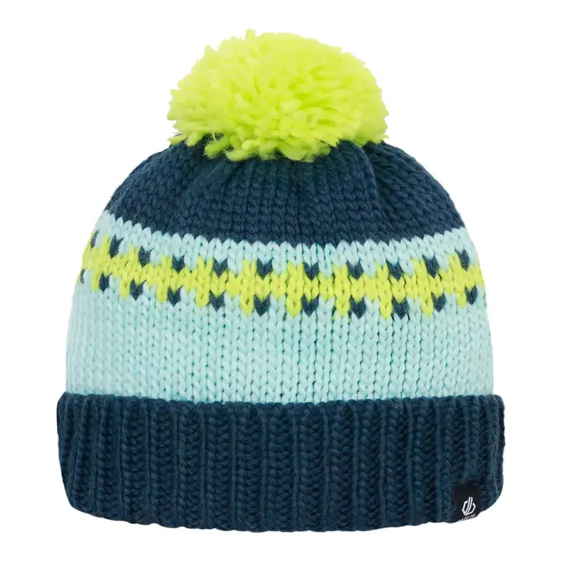 Boffin Textured Bobble Hat – Moonlight Denim 1