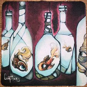 Bottled Up Ocean-Themed Coaster 1