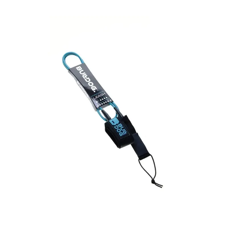 Bulldog 8-Foot Adjustable Ankle Surf Leash – Black/Blue 1