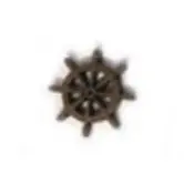 Captain Wheel Mini Wooden Greek Symbol Charm 1