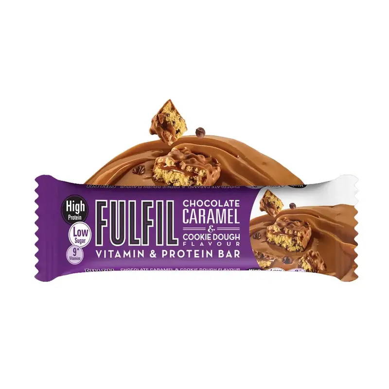 Caramel & Cookie Dough Chocolate Energy Bar 1