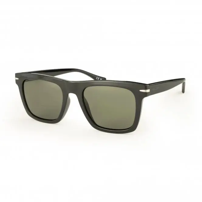 Cayman Sunglasses – Shiny Black And Grey Two-Tone Frame 1