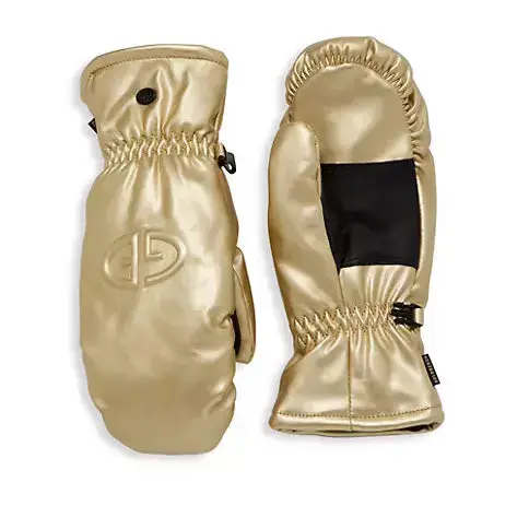 Charmer Gold Leather Mittens 1
