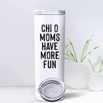 Chi Omega Mom Insulated Stainless Steel Tumbler 1