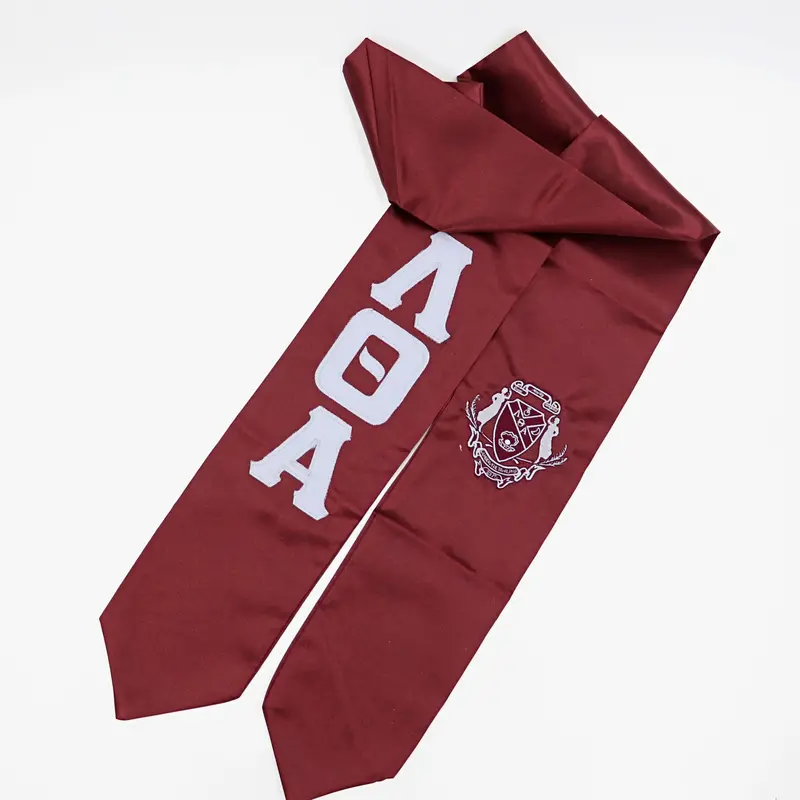 Classic Graduation Stole With Shield And Letter Embroidery 1