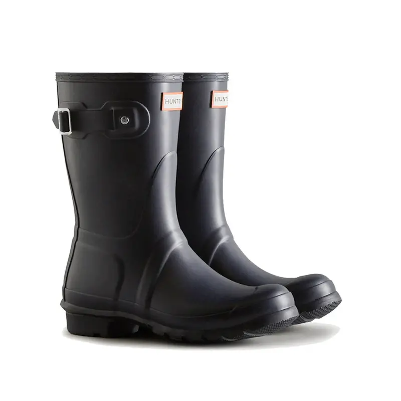 Classic Short Wellington Boots – Traditional Rubber Rain Boot Style 1