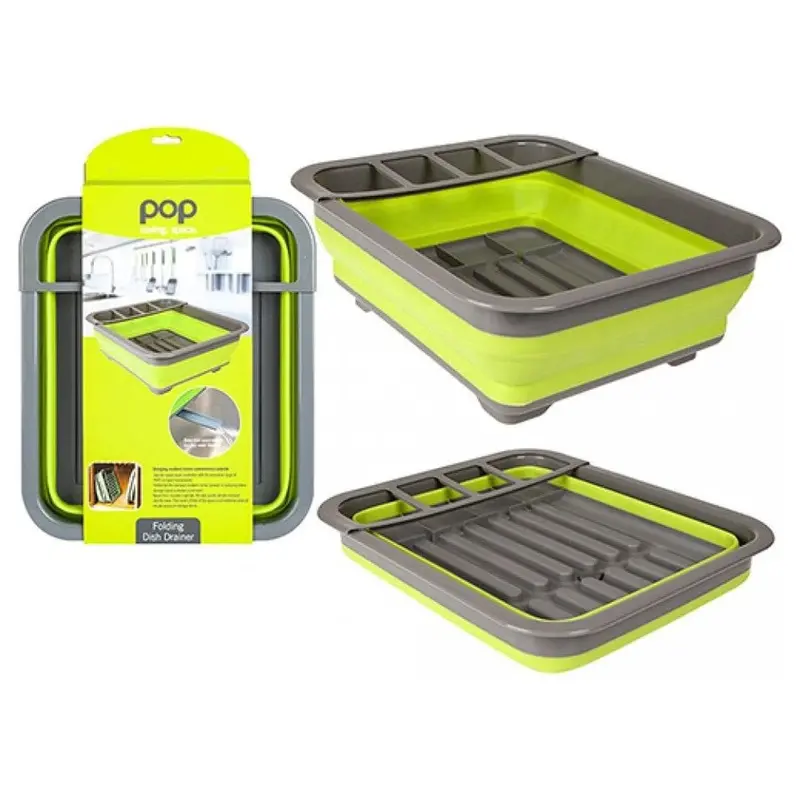 Collapsible Stainless Steel Dish Drying Rack 1