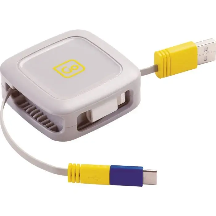 Compact 1-Meter 3-In-1 Retractable Charging Cable 1