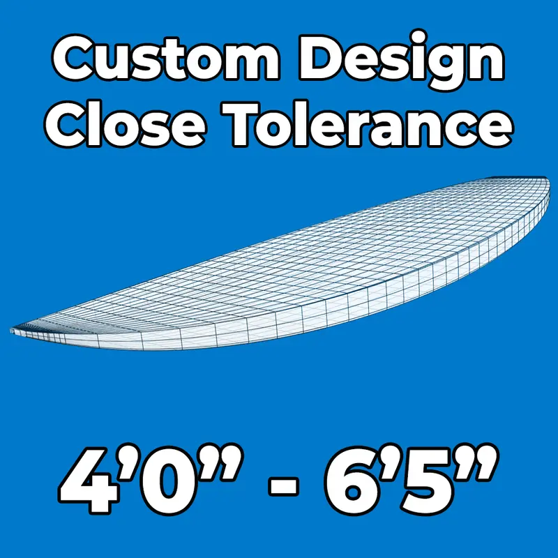 Custom Eps Foam Blank – 4'0" To 6'5" Shortboard Size 1