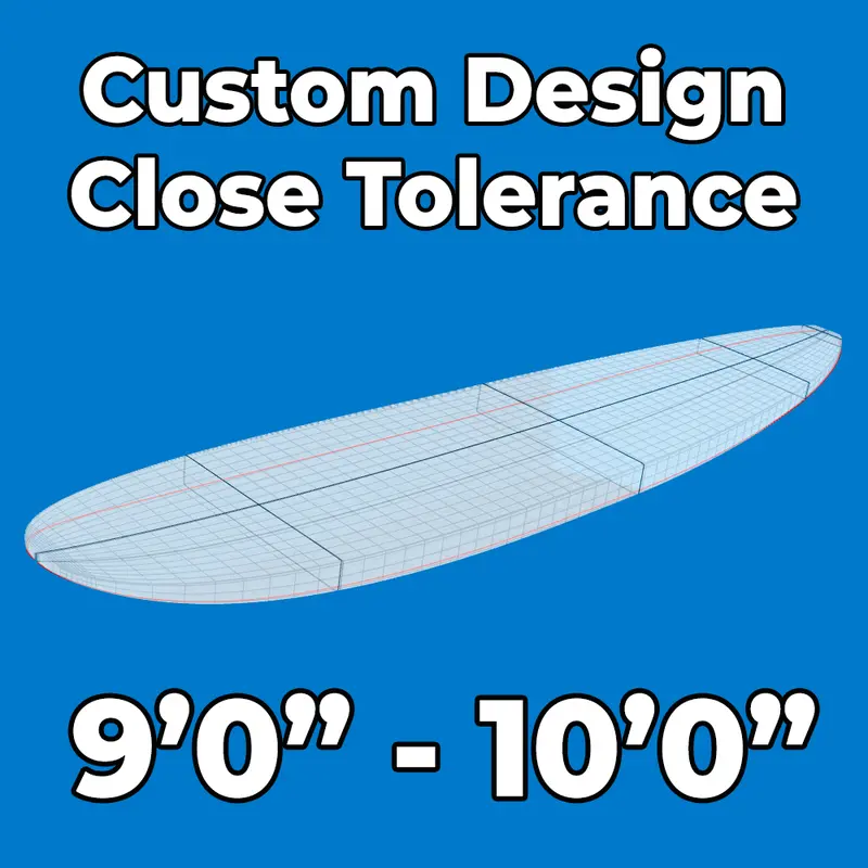 Custom Eps Foam Blank – 9'0" To 10'0" Longboard Size 1