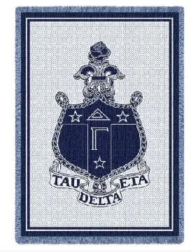 Delta Gamma Heritage Afghan Blanket 1