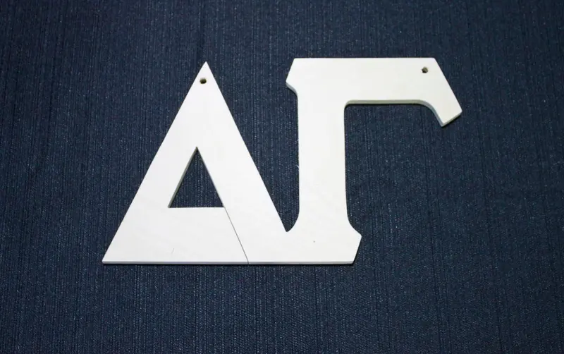 Delta Gamma Wooden Door Hanger 1