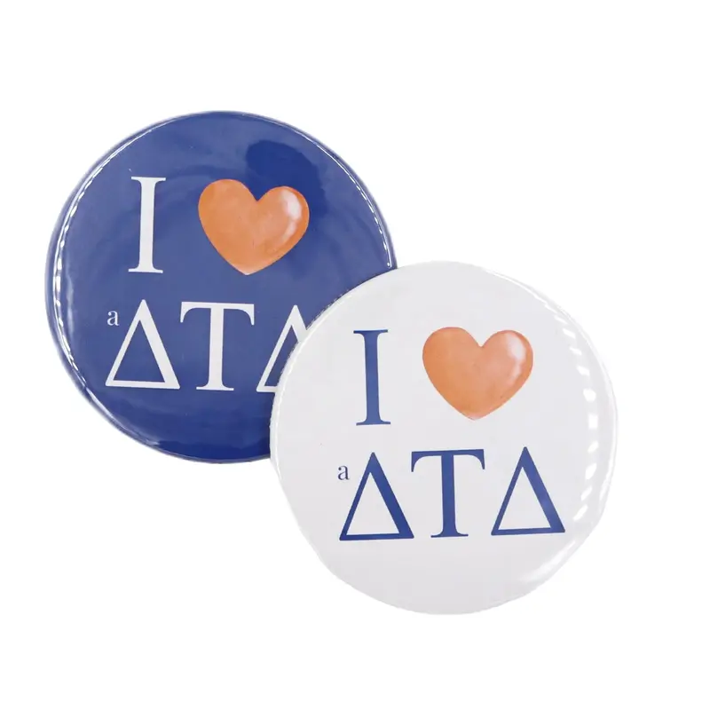 Delta Tau Delta Game Day Printed Button Pin 1