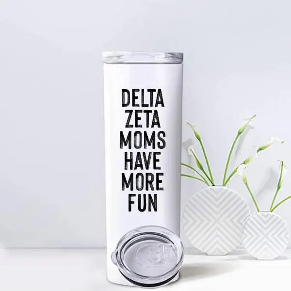 Delta Zeta Mom Travel Tumbler 1