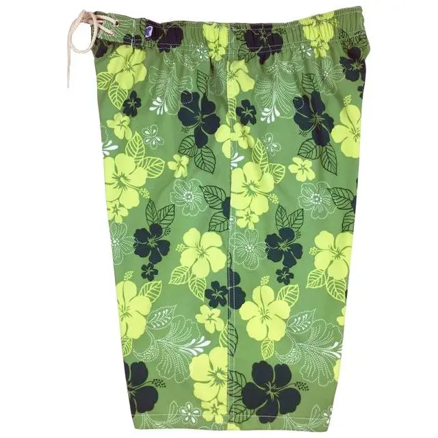 Dew Drops Women'S Elastic Waist Board Shorts – Regular Rise, Long Length 1