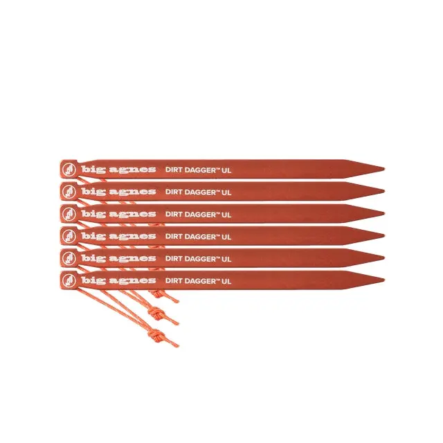 Dirt Dagger Ul 6.75-Inch Tent Stakes – Set Of 6 1