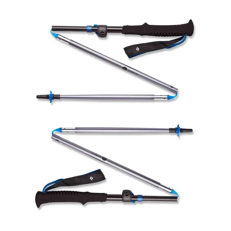 Distance Flz Adjustable Trekking & Running Poles – Pewter 1