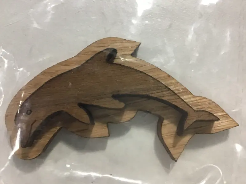 Dolphin Motif Wooden Wall Decor 1