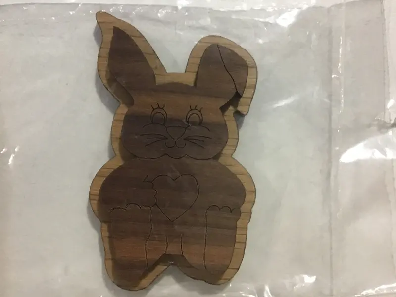 Easter Bunny Wooden Backing Symbol 1