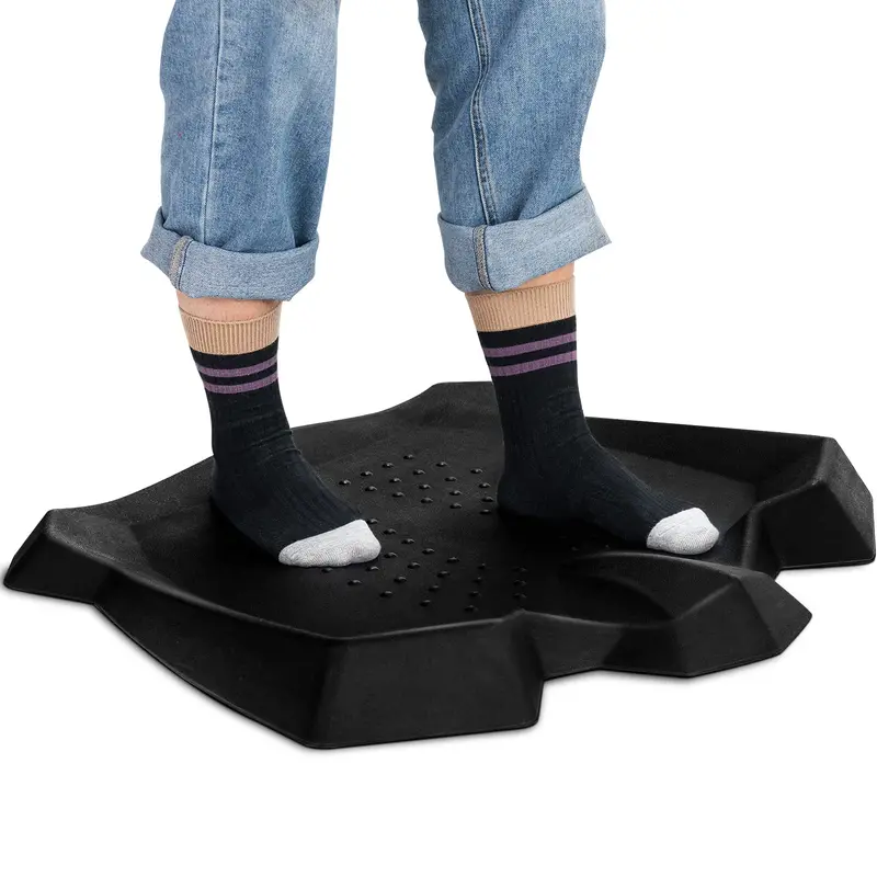 Ergonomic Anti-Fatigue Standing Desk Mat With Cushioned Support And Contoured Surface 1