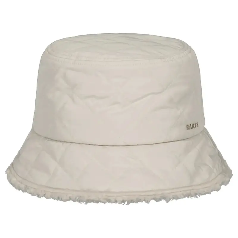 Erola Wide-Brim Cotton Bucket Hat – Cream Beige 1
