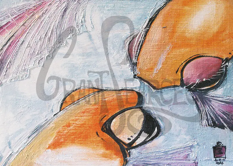 Fish Love Series: First Kiss Art Print 1