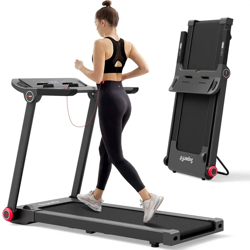 Freestanding Folding Treadmill – 3.75Hp Motor, 12 Preset Workouts, And Bluetooth-Compatible App Integration 1
