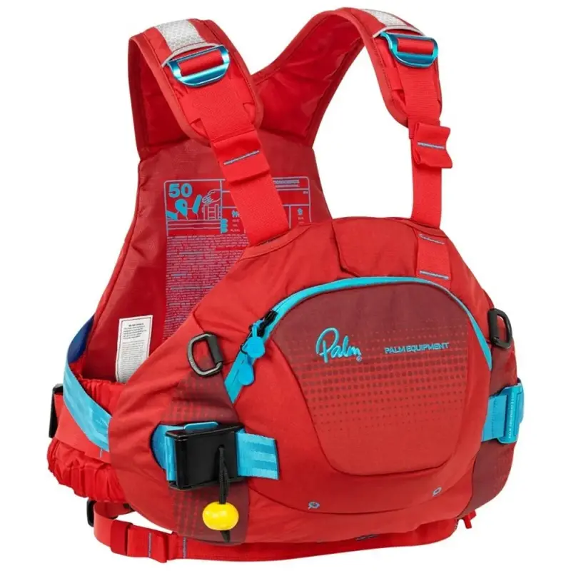 Fxr Adult Pfd In Flame Red And Chili Orange 1