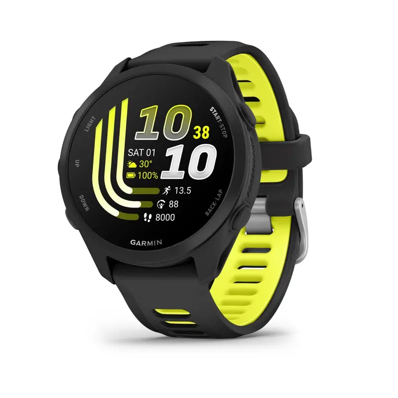 Garmin Forerunner 170 Music Smartwatch – Black With Amp Yellow Accents 1