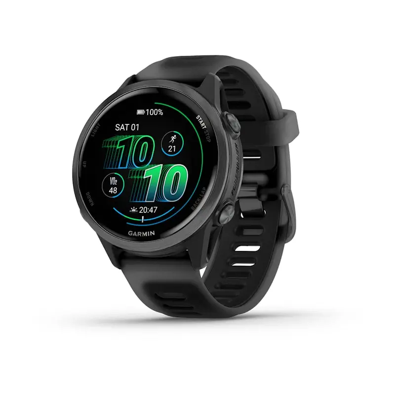 Garmin Forerunner 570 42Mm Aluminium Watch In Slate Grey With Black Band 1