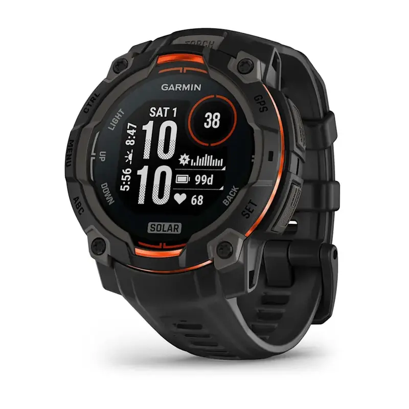 Garmin Instinct 3 Solar Watch – 45Mm Black With Black Band 1