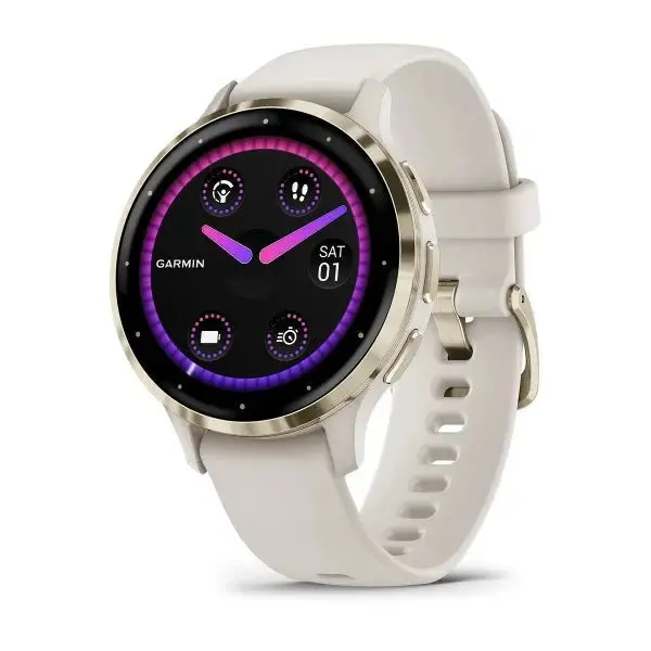 Garmin Venu 3S Smartwatch – Elegant Soft Gold Finish 1