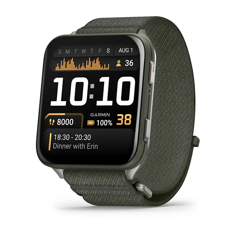 Garmin Venu X1 Smartwatch – Moss Green With Titanium Caseback 1