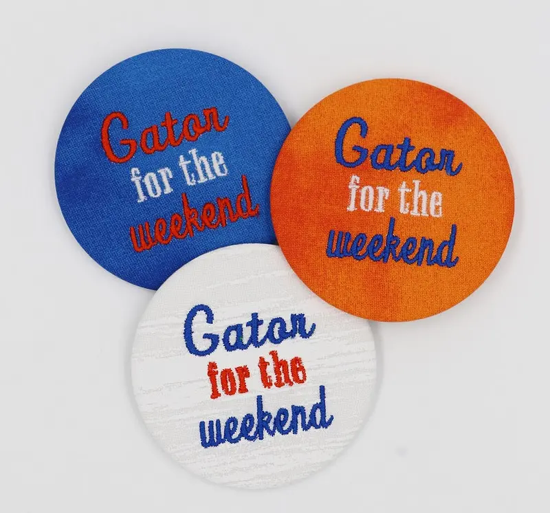Gator Weekend Game Day Embroidered Button Pin 1