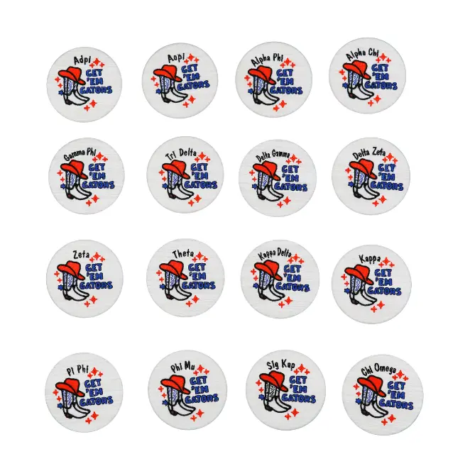 'Get Em Gators' Embroidered Collector Button 1