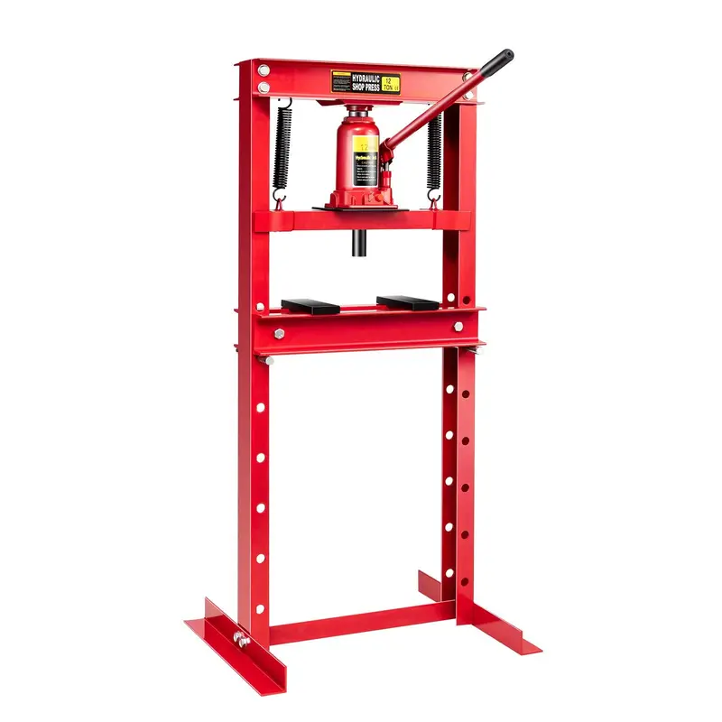 Goplus 12-Ton Hydraulic Floor Press – Heavy-Duty Shop Jack For Bearings, Gears, And Mechanical Work 1