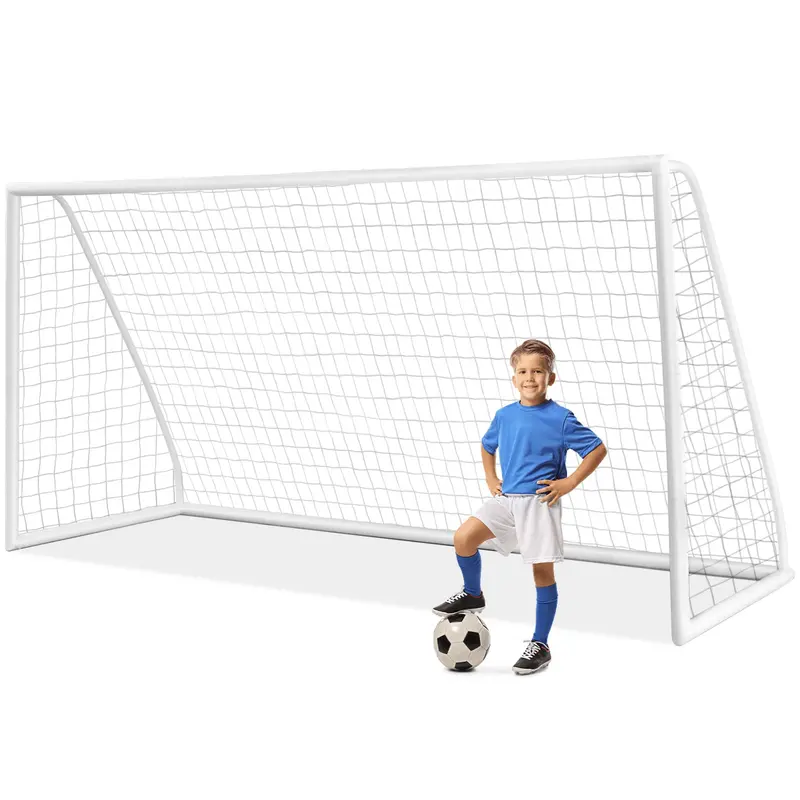 Goplus 12 X 6 X 4 Ft Soccer Goal – Quick-Setup Upvc Frame With Reinforced Netting 1