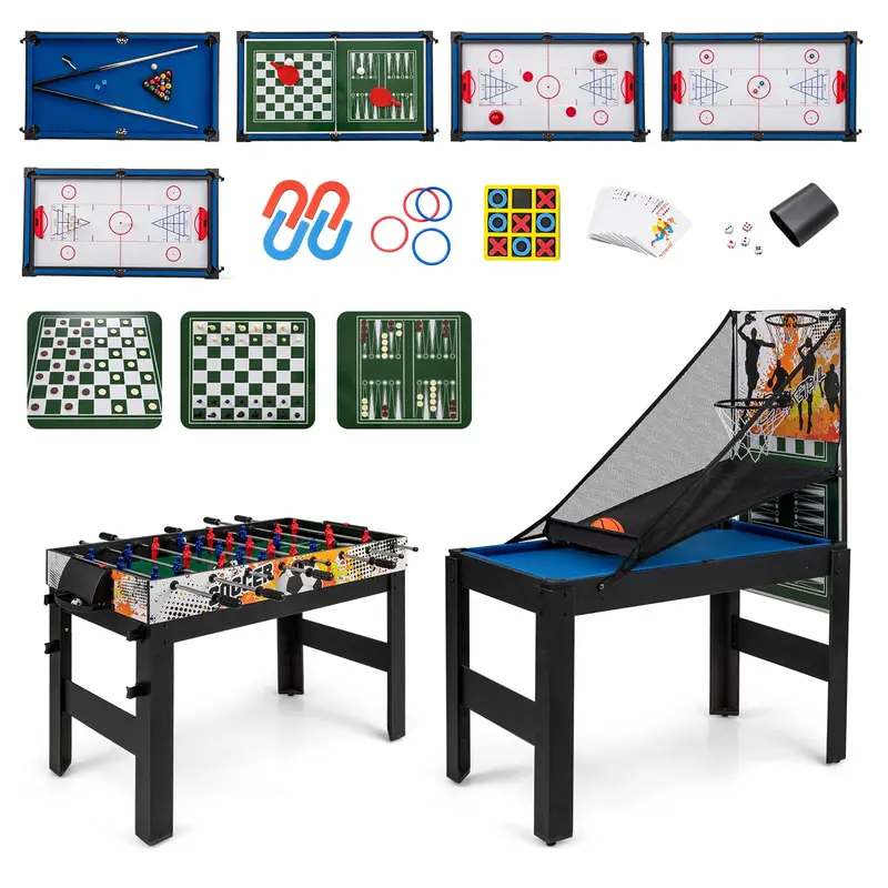 Goplus 14-In-1 Multi-Game Table – Ultimate Home Arcade Center For Adults 1