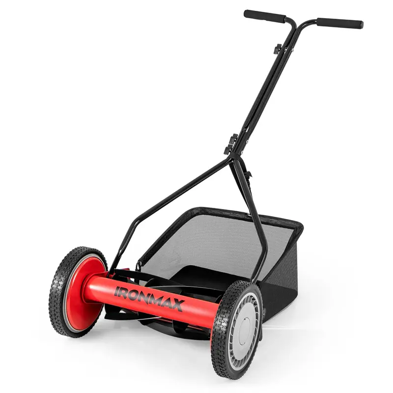 Goplus 14-Inch Cordless Walk-Behind Grass Trimmer – 5-Blade Design 1