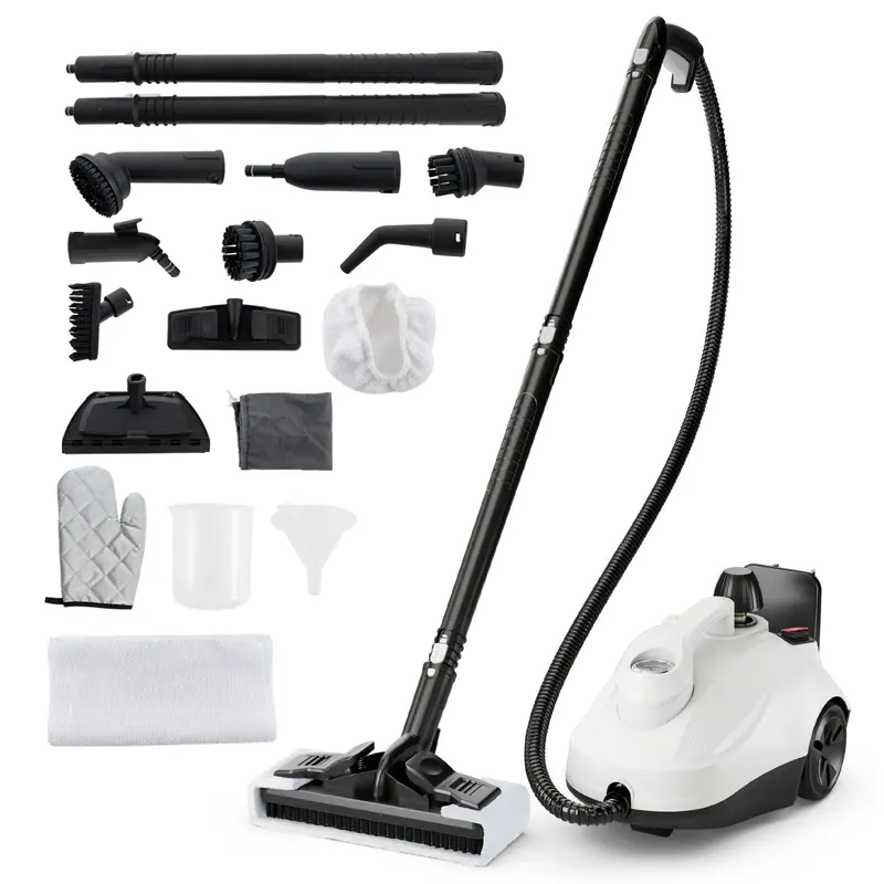 Goplus 1800W Portable Steam Cleaner – Multi-Surface Household Steamer Kit With 15 Attachments 1