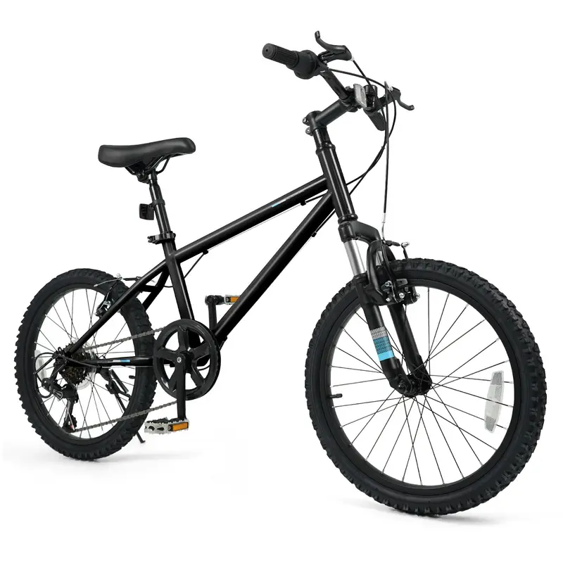 Goplus 20-Inch & 24-Inch Kids' Mountain Bike – 6-Speed With Front Suspension 1