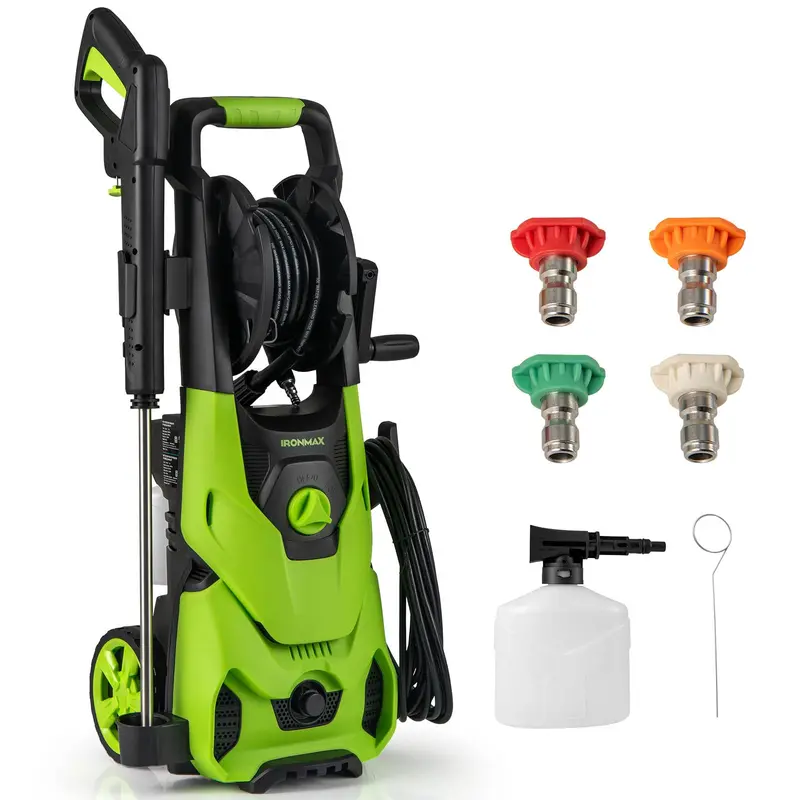 Goplus 2150 Psi Pressure Washer – 1.2 Gpm Electric Cleaner With 4 Quick-Connect Spray Nozzles 1