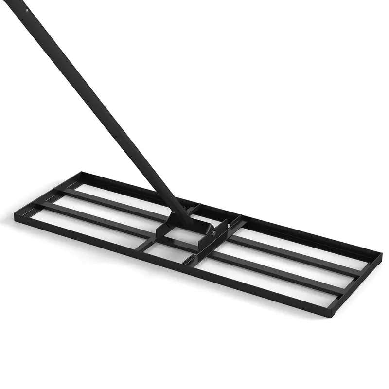 Goplus 30" × 10" Heavy-Duty Lawn Leveling Tool – Ergonomic Soil Grading Rake 1