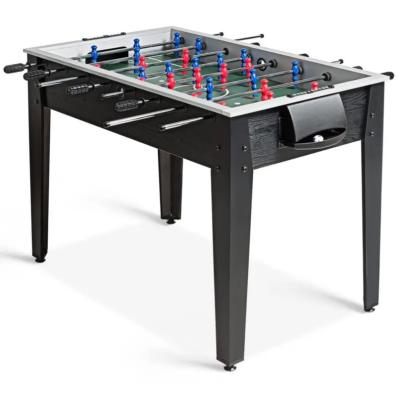 Goplus 48-Inch Wooden Foosball Table — Classic Soccer Game With Accessories And Cup Holders 1