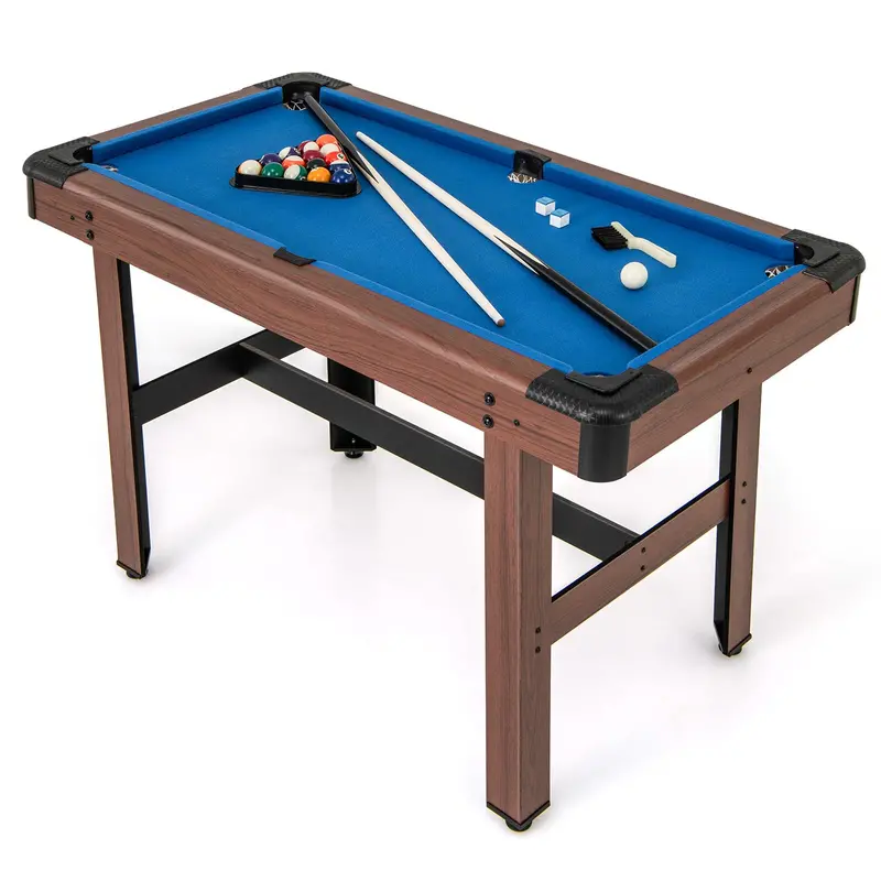 Goplus 48-Inch Wooden Pool Table – Complete Billiards Set With Cues, Balls, Chalk & Accessories 1