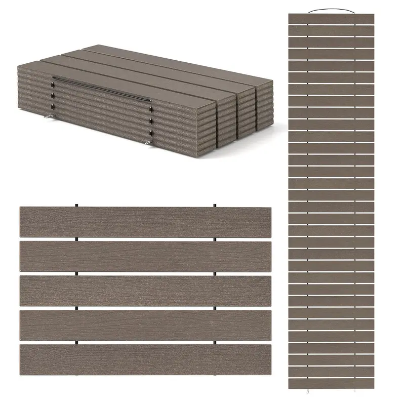 Goplus 8-Foot Outdoor Garden Pathway – Roll-Out Straight Patio Walkway (95" × 21.5" × 0.5") 1