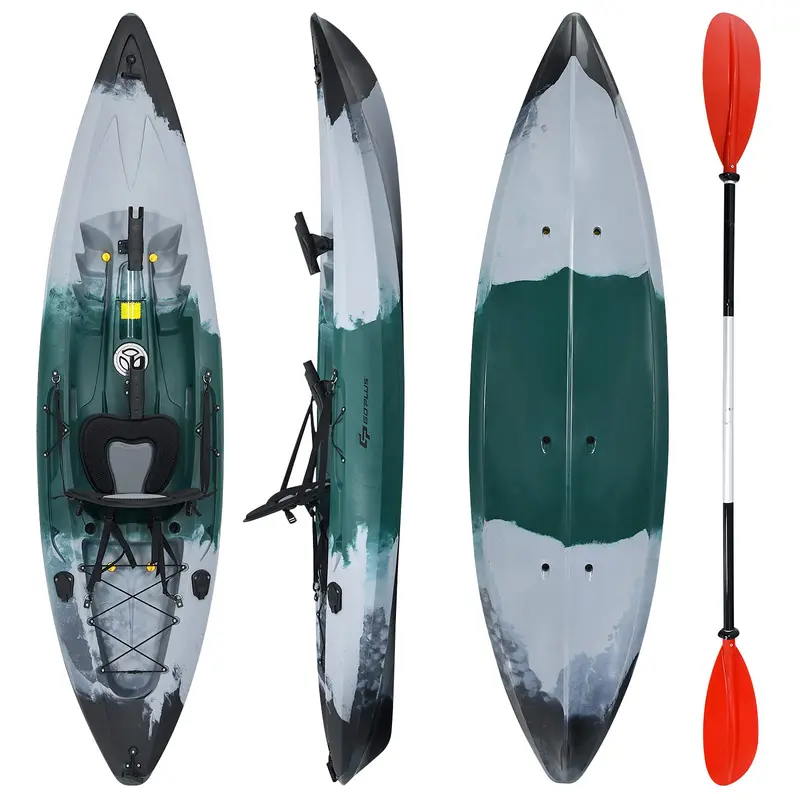 Goplus 9.7-Foot Sit-On-Top Fishing Kayak – Single-Rider Recreational Touring Model 1
