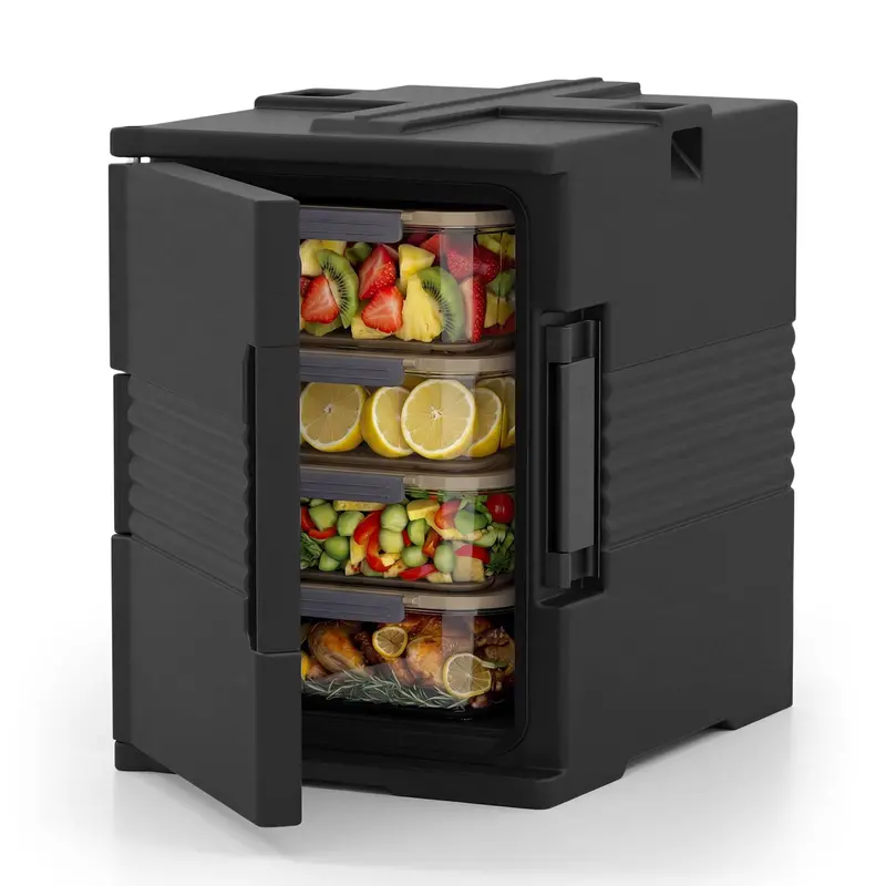 Goplus 91-Quart Insulated Front-Loading Food Pan Carrier – Heavy-Duty Sealed Warmer/Cooler 1