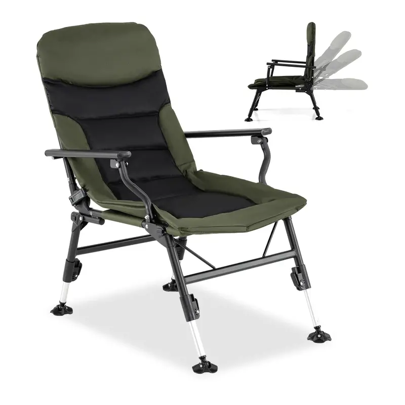 Goplus All-Terrain Camping Chair – Heavy-Duty High-Back Design With Padded Comfort 1