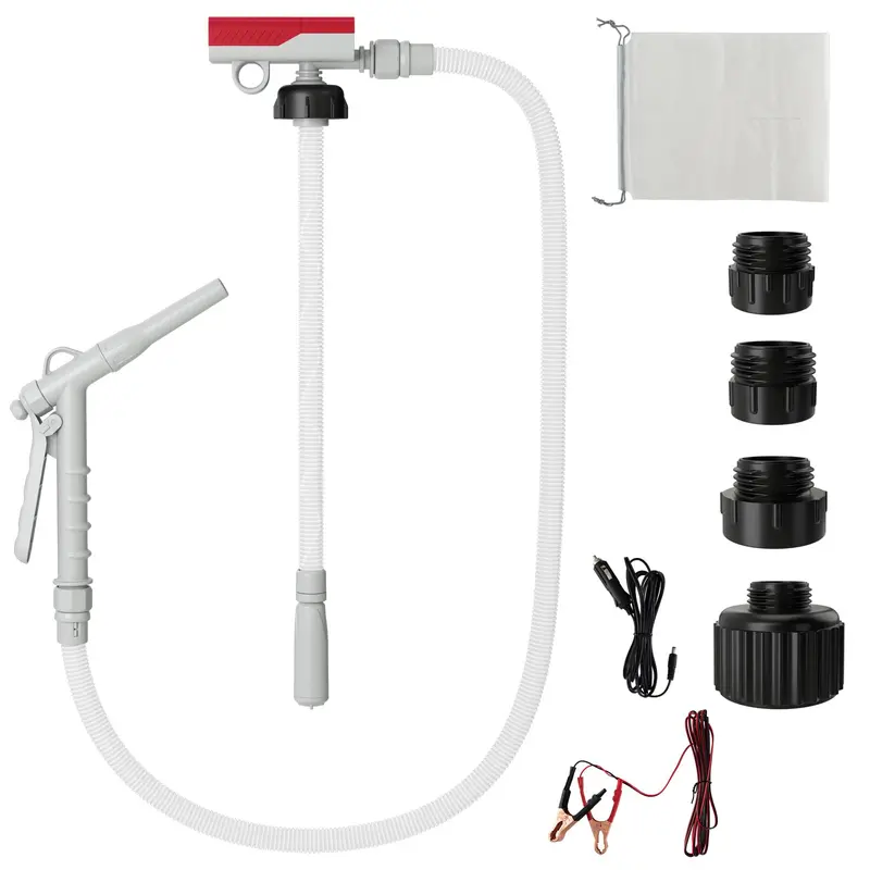 Goplus Electric Fuel Transfer Pump – Adjustable Flow Nozzle 1